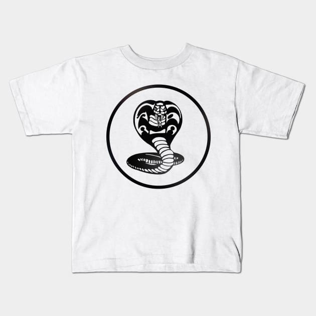 Cobra Logo Black Kids T-Shirt by deanbeckton